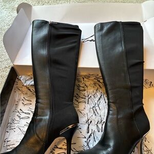 Elegant Black Heeled Boots